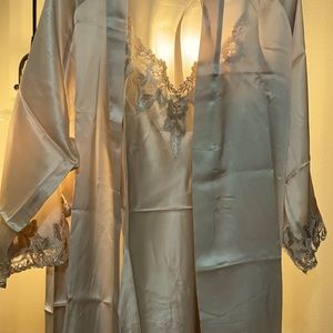 Puré silk lace nightgown & Robe set 2pcs